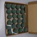 Tessco 24 Pcs Mini Floral Foam Holder Round Floral Foam with Green Arrangement Wire Arrangement Supplies for Table Wedding Wine Bottle Decor