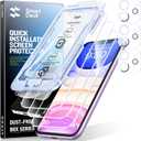SMARTDEVIL 3-Pack Screen Protector for iPhone 11 with 3-Pack Camera Lens Protector, Clear 9H Tempered Glass Film, Super Fast Installation (Dust-Free & Bubble-Free), Alignment Tool