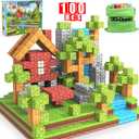 100PCS Magnetic Blocks, 1 inch Building Blocks for Kids, SETM Sensory Toys for Toddlers, Building Blocks Cubes, Birthday Gift for Boys and Girls Aged 3-12 Creative Construction Toys
