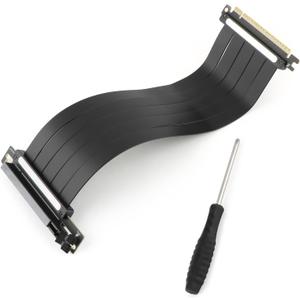 PCI-E 4.0 Riser Extension Cable for RTX4090 RTX4080 RX7900XTX 90° to 90° for M.2/ WiFi/ Network/ USB/ Sound Cards PCIe 4.0 x16 Riser Cable Accessories Reparation Parts for xx-10cm(300mm)