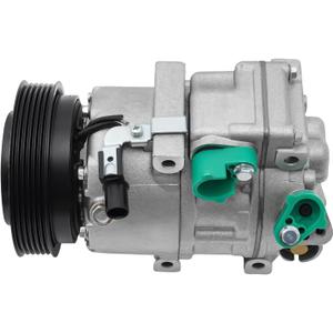 AC Compressor for 2006-2012 Hyundai (Azera, Santa Fe, Sonata, Veracruz) A/C Compressor W/Clutch for 2006-2013 KIA (Amanti, Magentis, Optima, Sorento) - CO 10916C