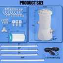 TonGass 800 GPH Pool Filter Pump for Above Ground Pool Up to 5000 Gallons