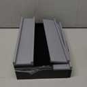 Perfume Organizer for Men, 3 Tier Wood Perfume Display Stand with Velvet Lining Drawer and Hidden Compartment for Watch,Jewelry,Perfume Display Risers,A Gift for Men (Black+Gray)