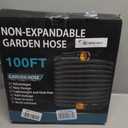 Garden Hose 100FT Non-Expanding Lightweight Flexible（Black）