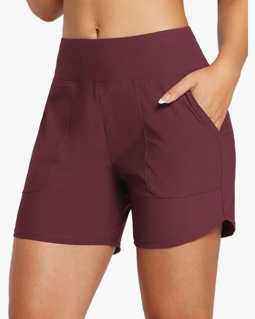 baleaf Women's 3"/5"/7"/9" High Waisted Swim Board Shorts Quick Dry Swimsuits Bottoms Trunks with Pockets L Wine baleaf Women's 3"/5"/7"/9" High Waisted Swim Board Shorts Quick Dry Swimsuits Bottoms Trunks with Pockets L Wine