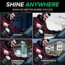 Waterless Car Wash Kit | Super Concentrated Rinseless Wash And Wax Car Wash Formula With Non Foaming Pump Sprayer For Fast Car Detailing | Makes 1 Gal Of Ready To Use Waterless Wash And Wax