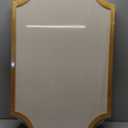 Linen Bulletin Board, Large 20"x30" Pin Board for Walls, Fabric Bulletin Board for Home Kitchen Office Decorative Gold Frame Cork Board(Gold-5075)