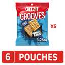 Cheez-It Grooves Crunchy Cheese Crackers, Snack Crackers, Lunch Snacks, Zesty Cheddar Ranch (6 Pouches) (EXP 11/19/26)