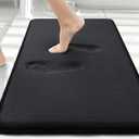 Memory Foam Small Bathroom Rugs, Absorbent Bath Mat, Black
Soft Quick Dry Bath Rugs, Non-Slip Carpet, Machine Washable Mat for Bathroom Floor, Tub and Shower, Home Decor Accessories