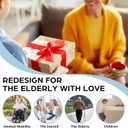 ABLECARE 2 Pack 16 Inch Elderly Heavy Duty Shower Handle, Seniors Grab Bars for Bathtubs, Suction Cup Removable Handrails, Safety Bathroom Grip for Handicap (Light Gray)