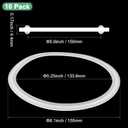 M METERXITY 10-Pack 155mm OD Silicone O-Rings Gasket, O-Rings Seal Gasket for 5.5" Clamp/Compressor Valves Pipe Repair/Sink Plug/Bathtub Plug/Sealing Faucets, Washer Clamp