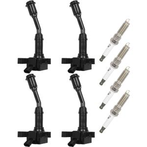 ECCPP 4 ignition coils with 4 iridium Spark Plugs,UF735,coils packs,for Ford Escape 2017 2018 2019,Fusion 2014-2020,1.5LDG554 C880 GN10645