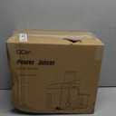 Qcen Juicer Machine, 800W Centrifugal Juicer Extractor with Wide Mouth 3 Feed Chute for Fruit Vegetable, Easy to Clean, Stainless Steel, BPA-free (Black)