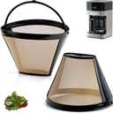 Cone Coffee Filters Basket Compatible with Braun Coffee Maker, Coffee Maker Accessories for Braun Brewsense 12-Cup Drip Coffee Maker, 2pcs