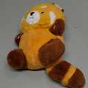 Riuhot Cute Red Panda Plush Toy - Stuffed Animal Gift for Girlfriend, Kids Birthday - 9" Red Panda plushies (Small, Panda Round Eyes)