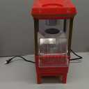 Nostalgia Vintage Hot-Air Popcorn Maker Machine - Makes Up to 12 Cups - Oil-Free - Healthier Popcorn - Classic Stand-Up Cart With Wheels - Includes Kernel Measuring Cup - Red