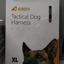 AUROTH Tactical Harness for Large Dogs No Pull Adjustable Pet Harness Reflective K9 Working Training Easy Control Military Service Pet Vest Army Yellow XL (XL(Neck:20-31",Chest:26-42"),75-135 lbs)