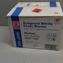Basic Medical Blue Nitrile Exam Gloves, Latex-Free & Powder-Free Food-Safe House Cleaning Disposable Glove (1000 Pcs)