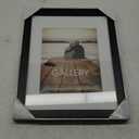 Malden International Designs Black Manhattan 8x10/11x14 Bevel Matted Photo Frame