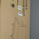 HOPERAN 23" Stadium Seats for Bleachers with Back Support 2 Pack, Half-fold Portable Bleacher Chairs with Back and Cushion, 600D Waterproof Reclining Extra Wide Bleacher Seat for Outdoor Sports