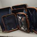 Cosbarn Luggage Sets 5 Piece Suitcases with Wheels, Suitcase Set ABS Hard Case Luggage with TSA Lock Spinner Wheels Durable Travel Luggage (5-Piece Set(20"/24"/28")) (Black)