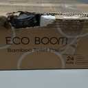 ECO BOOM Unbleached Bamboo Toilet Paper, 100% Tree-Free & Plastic-Free Packaging, 24 Mega Rolls, 360 Sheets & 3-Ply | PFAS Free, BPA Free, Septic Safe & FSC Certified