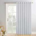 Sun Zero Easton Extra-Wide Blackout Grommet Sliding Patio Door Curtain Panel (84"W x 100"L (Pack of 1), Dove White)