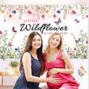 2 x Pink Baby Shower Backdrop Decorations, Pink Baby Shower Photography Background Banner Photo Booth Prop Newborn Party Decorations 70.8 X 43.3 Inch