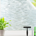 Frosted Glass Window Privacy Film Decorative, Bathroom Window Privacy Film for Glass Windows Cover, Static Cling, Removable, Reusable, Anti-UV, Anti-Glare, Heat Blocking, 29.5 inch by 78.7 Inch