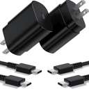Type C Charger, 2 Pack 25W PD USB C Wall Charger Super Fast Charging Block & 3ft Android Phone Charger Cable for Samsung Galaxy S23 S22 S21 S20 Plus Ultra, Note 20 10 9 8/ S10 S9 S8 Pixel 6 5 4 Pro XL