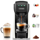 Warriors1 Single Serve Coffee Maker for Keurig K Cup, Espresso Machine for Nespresso Original, Dolce Gusto Pods, Ground Coffee, Cappuccino & Latte Coffee Machine, 20 Bar Espresso Maker, 3 Brew Sizes