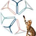 Dog Hair Remover for Couch, Cat Fur Removal Tool for Furniture, Pet Hair Remover Cleaner Brush for Clothes, Carpet, Bedding, Car, Reusable Scraper for Dog Hair/Lint Cleaning, (6 Pack)