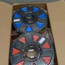 Creality 3D Printer Filament 1.75mm 4KG, PLA Filament Bulk +/- 0.02mm, 4 Pack 1kg Spool(2.2lbs) 3D Printing Filament Fits for Most FDM 3D Printers, Black White Blue Red