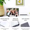 Beclumas 4 Pack 11.5" x 7.5" Sublimation Slate Blanks, Heat Thermal Transfer Stone Slate Picture Frame with Display Stand for Desktop Souvenir DIY Personalized Custom Gift Design