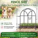 19 Pack Garden Fence Panels - 20.58ft x 17in (H) Garden Fence Animal Barrier Metal Fencing for Yard Decorative Garden Border Edging for Dogs No Dig Dog Fence for Outdoor Decor Flower Bed