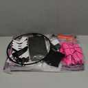 Indoor Basketball Hoop with Electronic Scoreboard and LED Light, Pink Over The Door Basketball Toy, for Kids Aged 4, 5, 6, 7, 8+Years Old