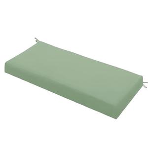Ottowood Outdoor Bench Cushion Waterproof 59"x18" – Fade-Resistant Patio Furniture Cushion with Ties for Loveseat, Porch Swing or Indoor Bench Replacement, Sage Green