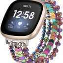 MOFREE Bracelet Compatible with Fitbit Versa 3/Versa 4 Bands/Fitbit Sense/Sense 2 Bands for Women (Colorful)