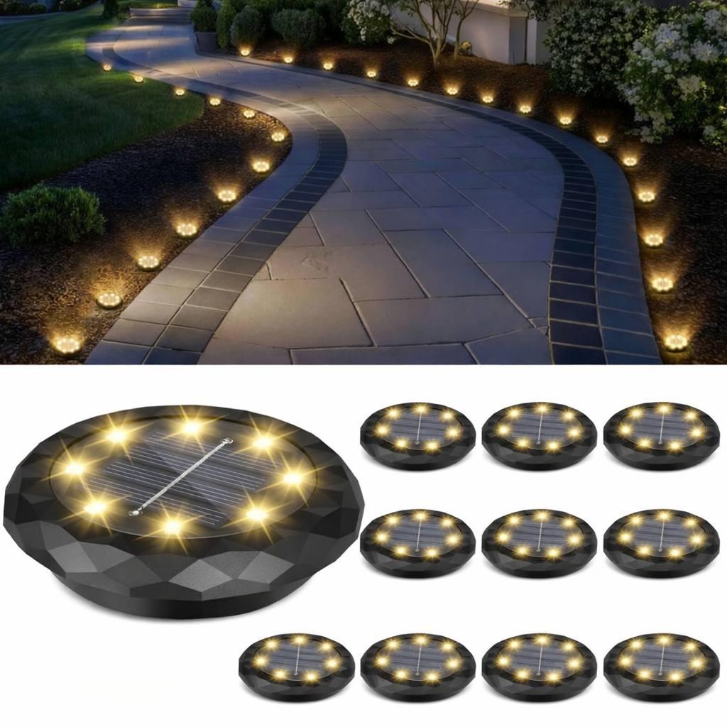 SOLPEX Mini Solar Ground Lights 12 Pack