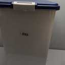 IRIS USA Dog Food Storage Container, Up to 54 lbs, Navy, Made in USA