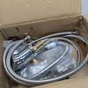 Salon Shampoo Bowl Faucet Vacuum Breaker Kit, Faucets for Shampoo Bowls with Hose and Sprayer Replacement Part, Hair Salon Faucet Sprayer Hose Set