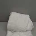 PLOYMONO White Fitted Tablecloth, 2 Pack Table Clothes for 4 FT Rectangle Table, (48x24 Inch) Polyester Fabric Cover for Trade Craft Show, Buffet, Banquet, Wedding