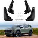 PSLER Fit for Equinox ACTIV/LT/RS 2024 2025 Mud Flaps Set of 4PCS Mud Guard Kit Splash Guards Mudguards Mudflaps with Hardware Kits Front and Rear for Equinox AccessoriesNot for EV Model