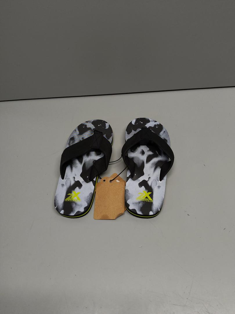 Zeroxposur Kid's Flip-Flops, Outdoor Footwear, Black, Size 11/12