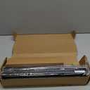 Zeerobee Curtain Rods for Windows 66 to 120, 1 Inch Adjustable Heavy Duty Black Curtain Rod, Outdoor Indoor Room Divider Modern Drapery Pole, 66-120"