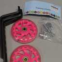 Training Wheels for Bicycle,Flash Mute Wheel Compatible for Bikes of 12-20 Inch 1 Pair