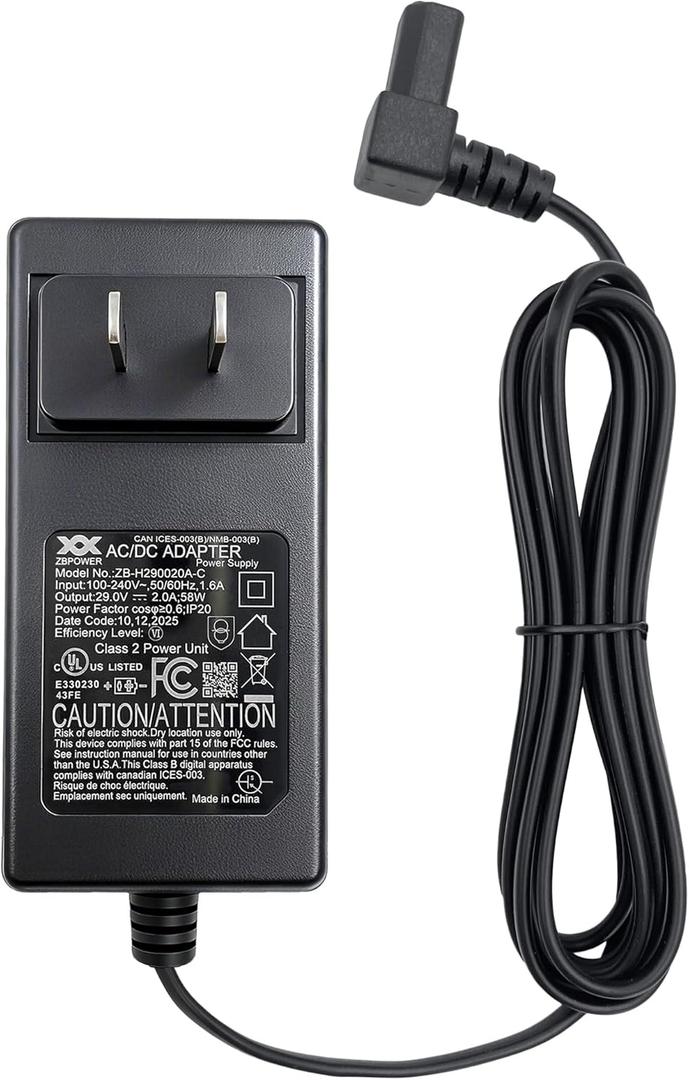 Power Recliner ZBPOWER Wall Power Supply Model ZBH290020AC 29V 2A Wall Switching Adapter for Electric Sofa Lift Chairs