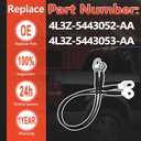 Tailgate Cable Fits for 2004-2014 F150 2006-2008 Lincoln Mark LT Lift Gate Support Straps Pickup Replaces 4L3Z-5443052-AA 4L3Z-5443053-AA