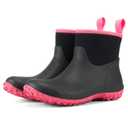 HISEA Women's Rubber Boots Waterproof, Ankle Rain Boots Insulated Neoprene Mud Boots, Anti-Slip Outdoor Work Shoes for Hunting Gardening Farming Yard Working, Size 9