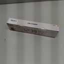 Peakeep Large Display Digital Alarm Clock for Bedrooms, Date Day of Week Desk Table Clocks for Living Room Office, Dimmable 5 Dimmers Plug in Electric Clock, Auto DST (White and Amber)